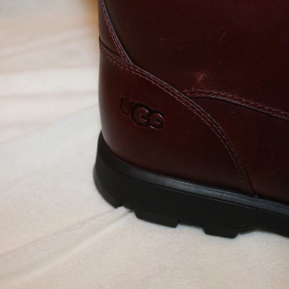 NIB UGG MEN'S WATERPROOF LEATHER SHEARLING‎ LINED ANKLE WORK WINTER BOOTS - Picture 6 of 10